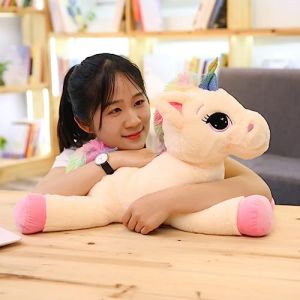 SNOWOLF Jouet en Peluche Licorne - Grand Jouet en Peluche - Grand Cheval en Peluche - Cadeau pour Enfants, Filles, garçons, Saint-Valentin, Noël (Rose, 60cm) (SNOWOLF Store, neuf)