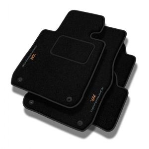 Performance Tapis de Sol personnalisés en Velours Tapis Voiture destiné à Mini Cooper III 2014-2023 - Standard, Perforé, cuivre -Broderie CNC précise, Passepoil perforé Design, Tapis de Sol Voiture - (MOTOS EU, neuf)