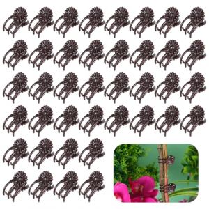 Tyqour Lot de 40 pinces à orchidées pour plantes grimpantes, plantes grimpantes, vigne grimpante, support pour plantes grimpantes (Passingby, neuf)