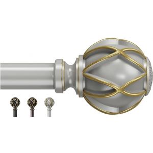 Tringles à rideaux,Épaisseur de la paroi du tube, Non Pliante, Tringle de rideau simple télescopique de 45 à 190 cm (17.7-75 pouces), Tringles à rideaux argentées pour fenêtres de 40 à 185 cm (JIUZHOU.OZ, neuf)