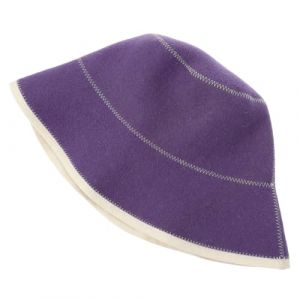 VALICLUD chapeau de sauna de pêcheur chapeau de sauna pour hommes chapeaux de laine chapeau de bain domestique Grands de la laine Violet,mauve (Cedongh, neuf)