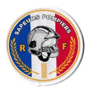 Patche Ecusson Sapeurs Pompiers Pompier France Patch Tiss&eacute; Thermocollant (Naga.Hitam, neuf)