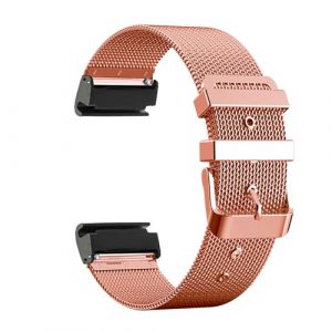 Métal Bracelets pour Garmin Forerunner 235/230/220/620/630/735XT Bracelet de Montre, Milanais Maille avec Fermoir Réglable en Acier Inoxydable Bande de Rechange avec Garmin Forerunner 235 Sangle (4) (Kemikeji, neuf)