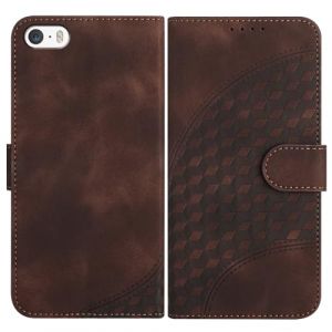 JayModCase Coque pour iPhone SE 2016 / iPhone 5/ 5S, Cuir PU Étui Flip Portefeuille à Rabat Housse avec [Antichoc] [Magnétique] [Porte Cartes] [Stand Fonction] pour iPhone SE 2016 - Brun (JIEMA EU STORE, neuf)