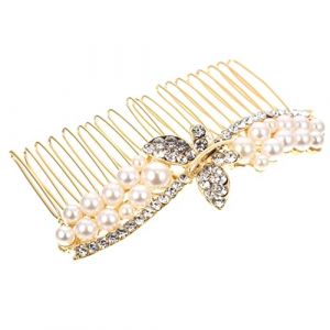 HAPINARY Peigne &Agrave; Cheveux En Alliage De Strass, Peignes &Agrave; Cheveux En Cristal De Mariage, Peigne &Agrave; Cheveux De Mari&eacute;e, Accessoires De Cheveux Pour Mariage, Accessoires De Cheveux En Strass (Gan Gardner, neuf)