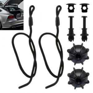 2 Pi&egrave;ces Voiture Corde de Fixation, Cordon Arri&egrave;re de Coffre pour &Eacute;tag&egrave;res, Clip Fixation Plage Arri&egrave;re pour VW Golf 4 5 6 MK5, MK6, GTI R20, Cordons de Maintien pour Etag&egrave;res Arri&egrave;re de Voiture (Erioscar-EU, neuf)