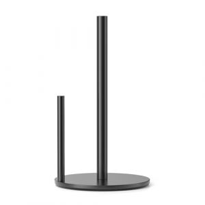 niffgaff Support pour Rouleau d'essuie-Tout de Cuisine en Acier Inoxydable de qualit&eacute; sup&eacute;rieure - Organise les Rouleaux de Papier essuie-Tout - Utilisation d'une Seule Main - avec Base lest&eacute;e (HaoXiaKeJi, neuf)