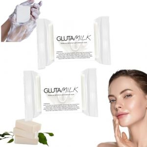 Savon blanchissant au lait, savon au lait, savon pour le visage, savon en barre, savon blanchissant en crème, savon éclaircissant intensif de qualité supérieure (2 pièce) (wrgws, neuf)