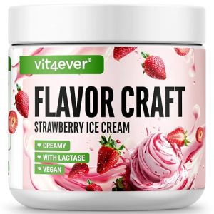 Poudre d'arôme Glace à la fraise -250 g - Goût et douceur délicieux - Utilisation polyvalente pour aliments & boissons - Flavour Powder - FLAVOR CRAFT (LifeBalance Trading Supplements, neuf)