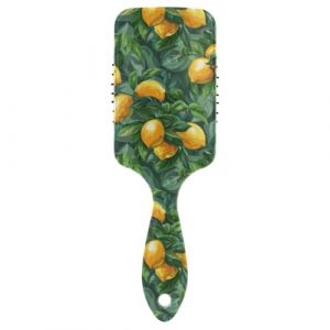 Peigne à coussin d'air jaune citron vert avec poignée ergonomique pour cuir chevelu (LLiangCai, neuf)