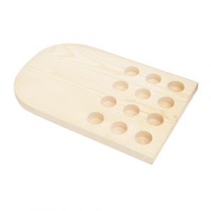 STOBAZA Organisateur pour Bouteilles Huile Essentielle Bois Naturel Support Emplacements Casier Pratique pour Rangement Aromath&eacute;rapie (Vitong, neuf)