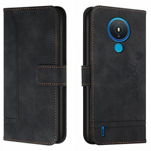 Lihondar Coque pour Nokia 1.4, Etui Portefeuille Nokia 1.4, Protection Portefeuille Etui &agrave; Rabat Housse en Cuir PU avec [Antichoc TPU] [Fermoir Magn&eacute;tique] Flip Pochette Housse pour Nokia 1.4 (Noir) (LiHondar, neuf)