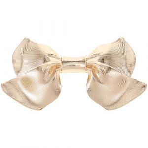 VALICLUD Pince &agrave; Cheveux en Alliage Dor&eacute; N&oelig;ud Grosse Taille pour Cheveux &Eacute;pais Pince &agrave; Ressort Solide Accessoire Coiffure Femme &Eacute;l&eacute;gant pour Chignon et Queue de Cheval (MOUBACK, neuf)