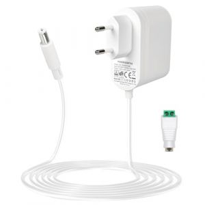 12V 2A Adaptateur Secteur pour Bandes LED, Cam&eacute;ras CCTV et Routeurs, 24W Alimentation AC 100-240V &agrave; DC 12V avec Connecteur DC 5,5 x 2,1 mm, C&acirc;ble de Charge de 1,5 m (KangBinHuiStore, neuf)