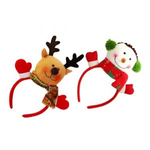 POPETPOP 2pi&egrave;ces Ornement pour Cheveux Gar&ccedil;on Fille No&euml;l Lot de Coiffes Motif Poup&eacute;e D&eacute;coration Accessoire (Denneyas, neuf)