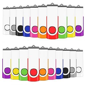 Cle USB 4 Go, EASTBULL Cl&eacute; USB 2.0 Flash Drive Clef USB Pivotant Stockage Disque M&eacute;moire Stick Pendrive (10 Couleurs 4GB*100PCS) (Dream success, neuf)