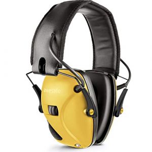 awesafe Casque de tir antibruit électronique GF01 Réduction du Bruit Maximisation du Son Sécurité Electronique Casque antibruit, Protection Auditive,Idéal pour Le Tir et la Chasse(Jaune) (SHANMO, neuf)
