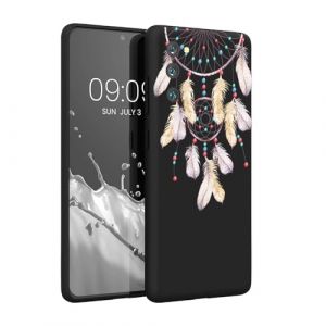 SEHEYA Coque pour Samsung Galaxy A35 5G &Eacute;tui Noir Silicone Mignon Motif Dessin Ultra Mince TPU Souple Antichoc Housse de Protection Case Cover, Attrape-r&ecirc;ves (SEEYA, neuf)