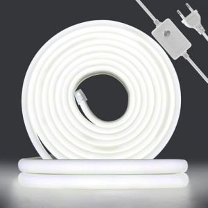 XUNATA Dimmable 220V Ruban LED COB, 288 LEDs/m Flexible Led Bande Neon Bandeau，&Eacute;tanche IP65 LED Bande Lumineuse pour DIY Projets D'&eacute;clairage Int&eacute;rieur et Ext&eacute;rieur (Blanc, 28M) (tomaslai2018, neuf)