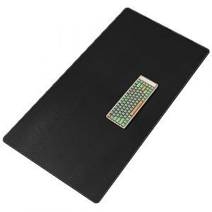 CENNBIE Sous-mains Bureau 120x70cm, Tapis de Bureau en Cuir Synth&eacute;tique, Imperm&eacute;able et Anti-D&eacute;rapant, Protection de Table pour Bureau &agrave; Domicile et Gaming (Noir) (Cennbie Leather Direct FR, neuf)