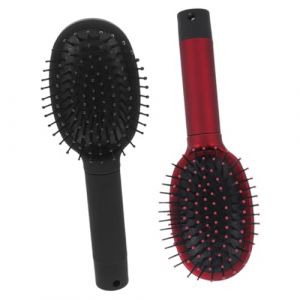 Ipetboom 2pi&egrave;ces Bo&icirc;te &agrave; Brosse &agrave; Cheveux avec Compartiment Secret Bo&icirc;te de Rangement Plastique pour Cacher Bijoux et Objets de Valeur (KinRoZ, neuf)