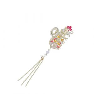 Pinces à cheveux, pinces à cheveux, pinces for femmes, cheveux épais et fins, rétro Pipa gland perle épingle à cheveux for femmes accessoires de cheveux pince requin accessoire de coiffure 01 (couleur (WEIFSM, neuf)