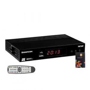SAGEM Récepteur Satellite HD Astra N°1 + Carte TNTSAT V6 Chaînes TNT Françaises (MONDIAL ELECTRONIC, neuf)