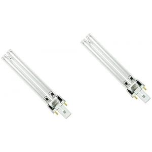 Lampe à ampoule UV 2 pièces 5w 7w 9w 11w 13w, ampoule de remplacement pour ampoules de remplacement UV PLS pour filtre d'étang UVC et clarificateurs (7w) (Myaquastore, neuf)