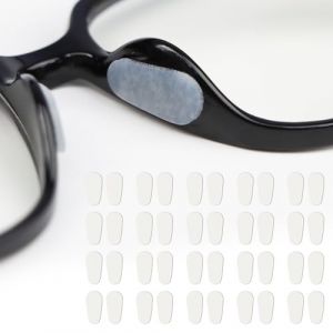 DARENYI 20 Paires Silicone Coussinet Lunettes Nez, Plaquettes de Nez Adh&eacute;sives pour Lunettes, Antid&eacute;rapants Coussinets de Nez &agrave; Lunettes Auto Adh&eacute;sives pour Lunettes et Lunettes de Soleil(Transparent） (DARENYI, neuf)