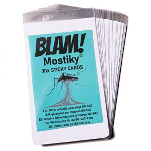 BLAM! Mostiky: 30 Films adh&eacute;sifs Compatible pi&egrave;ge pondoir Biogents(*) BG-Gat(*) / Reflect-Tech(*) et HexaCatch(*). Pack de 30 Sticky Cards (Cartes adh&eacute;sives) Contre Les moustiques Tigres. (Moustiques, neuf)