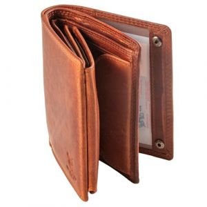 MATADOR Porte-Monnaie Homme Cuir #Toronto avec Noble Bo&icirc;te Cadeau, Luxe RFID Portefeuilles et Porte-Cartes, Porte-Feuille Homme avec de Nombreux Compartiments &agrave; Cartes en Marron Vintage (MATADOR LEDER "The German Brand", neuf)
