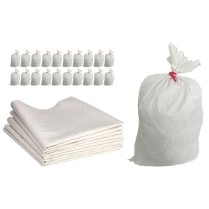ToolSpace Sac à Gravat - Sacs en Polypropylène Alimentaire pour Cereale Chantier Riz et Grain, 20x Tissu PP 85x50 cm Agricole pour Charbon Stockage Ble Maïs Farine Sable et Déchets, Tissé 25 kg (ToolSpace, neuf)