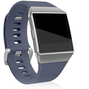 Panda Bobo Bracelet de rechange compatible avec Fitbit Ionic, bracelet classique en silicone avec boucle en métal pour homme et femme, bracelet sport réglable pour montre intelligente Ionic, L (Panda Bobo Ltd, neuf)