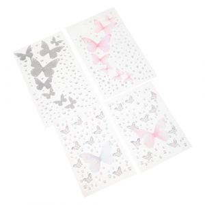 Ipetboom 4feuilles Autocollants Pour Yeux Ongles Cristal Autocollants Pour Visage Maquillage De Festival Diy Accessoires Pour Visage (KinRoZ, neuf)