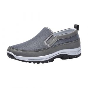 Chanpning Chaussure de Marche Homme sans Lacets Chaussures de randonn&eacute;e &agrave; Enfiler pour Homme Baskets de randonn&eacute;e en Plein air Chaussures orthop&eacute;diques Chaussures l&eacute;g&egrave;res pour Le Travail (Blingko, neuf)