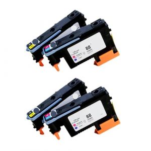 TBXwsofl Tête d'impression Compatible Compatible avec 88 C9381A C9382A Travaille avec OfficeJet Pro K5400 K550 K8600 L7480 L7550 L7580 L7590 L7650(88 Printhead 2Set) (zhengzhoushijingyishangmaoyouxiangongsi, neuf)