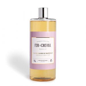 Fer à Cheval - Savon Liquide de Marseille Feuilles de Figuier - Formulation Douce avec une Liste d’Ingrédients Courte pour Convenir à Tous Types de Peau – 1 Litre (Savonnerie Fer à Cheval, neuf)
