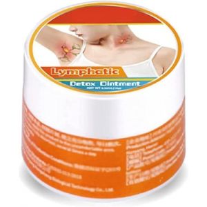 Crème détoxifiante aux herbes pour les ganglions lymphatiques, crème de massage pour le drainage lymphatique, traitement anti-gonflement du cou, pour hommes et femmes. (ChongWan0602, neuf)