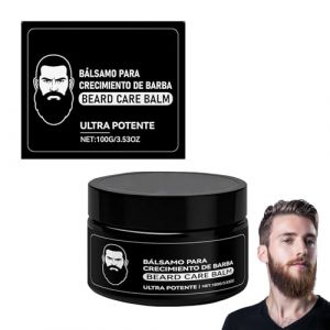 Baume stimulant ultra puissant pour la barbe, soin pour la barbe des hommes, pour la croissance de la barbe, baume ultra puissant pour la croissance de la barbe, hydrate et renforce la barbe (1) (blmcoos(敢跟必干), neuf)