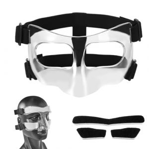 Masque nasal pour le nez cass&eacute;, protection du visage r&eacute;glable avec rembourrage, protection du visage pour le volleyball, le football, le sport, l'entra&icirc;nement, masque facial pour adulte, unisexe (LuanLu, neuf)