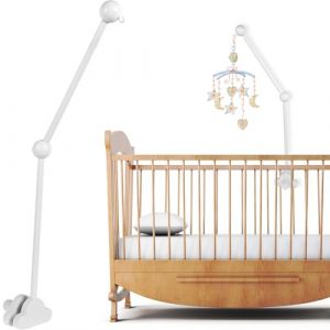 Support mobile en bois pour lit de bébé, support mobile pour table à langer, parc à langer, 69,3 cm, bras mobile en bois pour lit de bébé, support mobile pour suspension, carillon de lit (A) (gebofuzhuang, neuf)