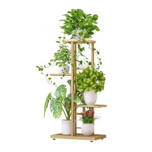 Lidzopas &Eacute;tag&egrave;re d'angle &agrave; 4 niveaux pour plantes d'int&eacute;rieur, 53 cm, grande &eacute;tag&egrave;re d'angle en m&eacute;tal pour plantes, salon, jardin, balcon, chambre &agrave; coucher (Beaufanilight, occasion)