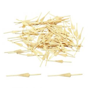 PATIKIL 34mm/1.34" Clips pour Chandelier en Forme de Noeud Papillon, 100 Pi&egrave;ces de Connecteurs en Cuivre pour Fixer les Parties en Cristal, Remplacements pour Chandelier, Dor&eacute; (PATIKIL UK, neuf)