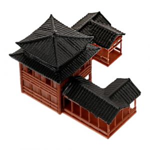 BESPORTBLE Maquette De Bâtiment Ancien Statue De Pagode Japonaise Figurines De Pagode Statues De Carillon Pagode D'aquarium Statues Miniatures Figurine Mini Pavillon Plastique Brown (Quentin Hua, neuf)