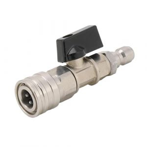 Baoblaze Kit de vanne &agrave; Boisseau sph&eacute;rique pour Nettoyeur Haute Pression Coupleur de Tuyau d'eau 3/8 ou 1/4 Pouce en Acier Inoxydable pour vannes d'irrigation, 1 4po (Baoblaze Online, neuf)