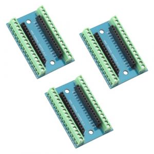 HENGBIRD Lot de 3 cartes d'extension Nano Shield, Nano Shield, Nano IO Shield V1.O - Carte d'extension simple avec bornes à vis - Compatible avec Arduino (yinghonghuwaiyongpin, neuf)