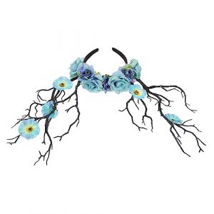 TOVINANNA Serre-t&ecirc;te Fleuri Corne De Cerf Coiffe Modelante Corne De Cerf Bandeau D&eacute;coratif Coiffe De F&ecirc;te (Qieiyi, neuf)