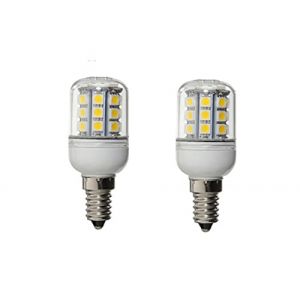 Lot de 2 spots LED E14 5 W 30 LED SMD 5050 Blanc chaud 12 V &agrave; 24 V CC (ShuoHuiTechnology, neuf)
