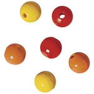 Rayher 12559000 M&eacute;lange de Perles en Bois FSC 100%, 10 mm &oslash; Poli, sous Blister (Attache personnalis&eacute; perles, neuf)