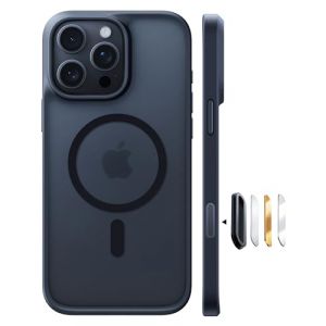 TORRAS Coque iPhone 16 Pro avec MagSafe，[Protection Antichoc 12FT][Durable et Robuste][Toucher velout&eacute;][Texture antid&eacute;rapante][Protection magn&eacute;tique], Noir (TORRAS Direct, neuf)